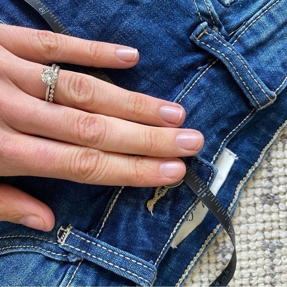 KANCAN High Rise Distressed Jean Shorts Sz 28 - Picture 7 of 7